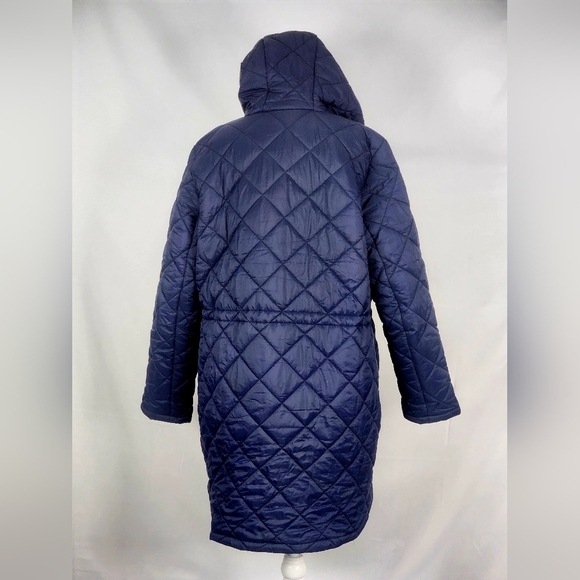 Weatherproof Hooded Diamond Quilted Ladies Coat Jacket Size XLARGE Parka Puffer - Picture 3 of 14
